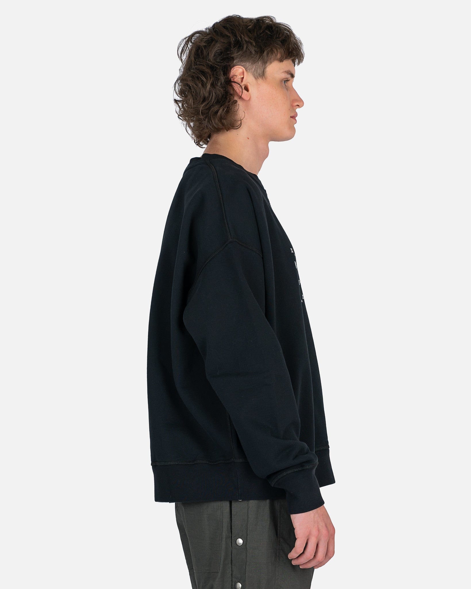 Font Generator Sweatshirt In Black Maison margiela оригінал – Купити в Україні – вид ззаду