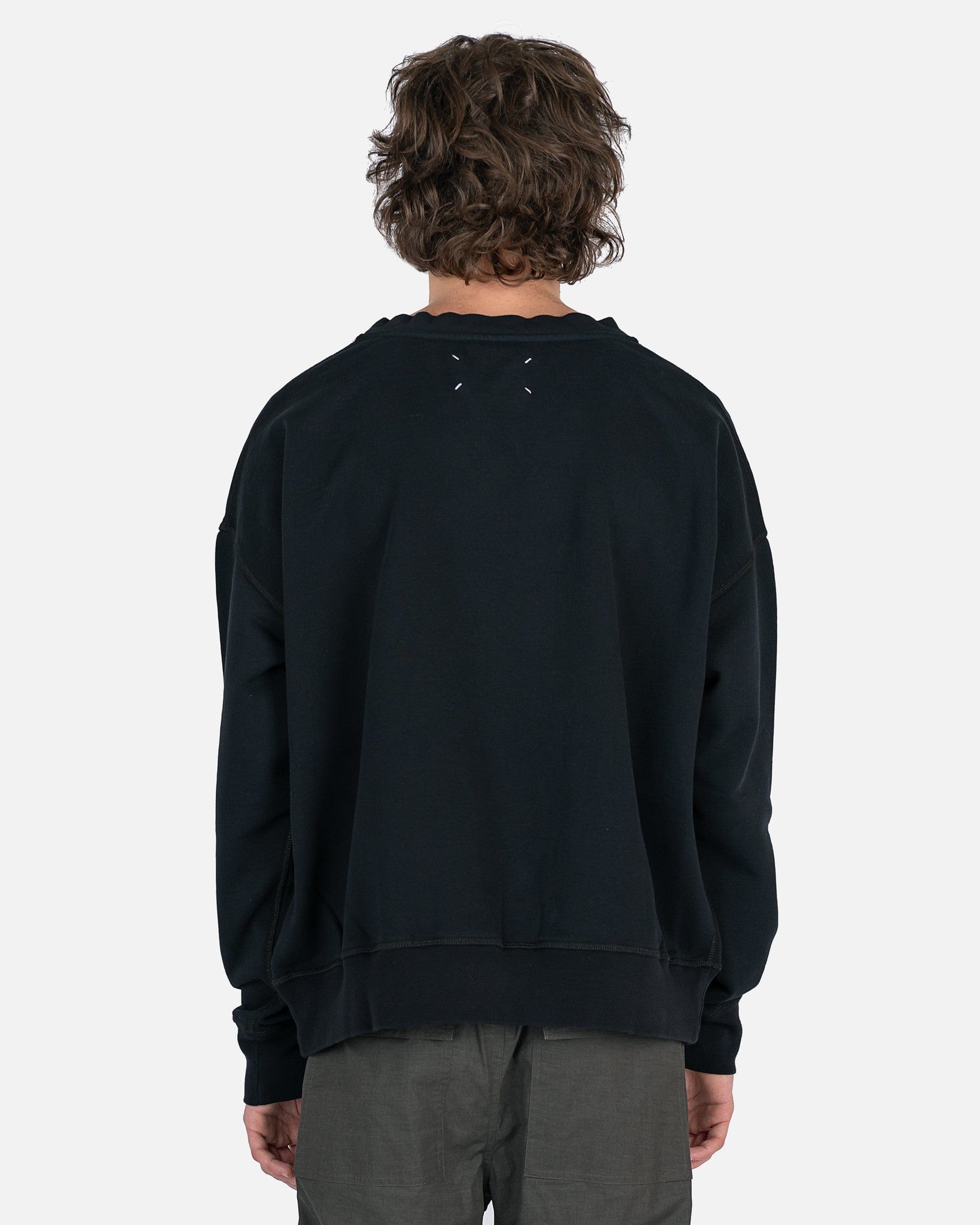 Font Generator Sweatshirt In Black Maison margiela оригінал – Купити в Україні – детальний вид