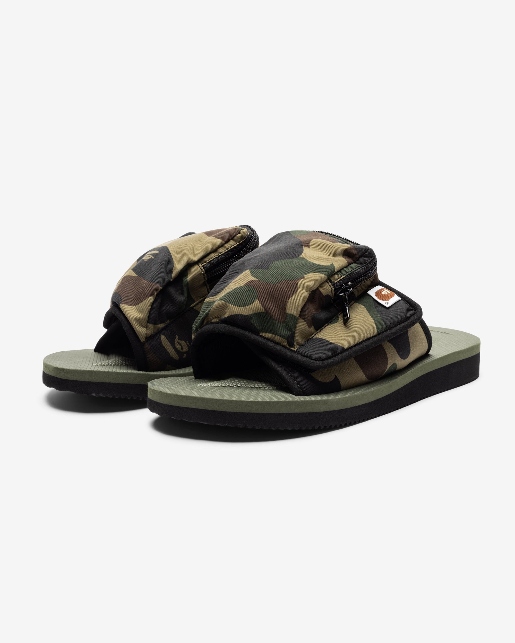 Suicoke Sandals Green A bathing ape – Гарантія оригінальності – боковий вид - A BATHING APE