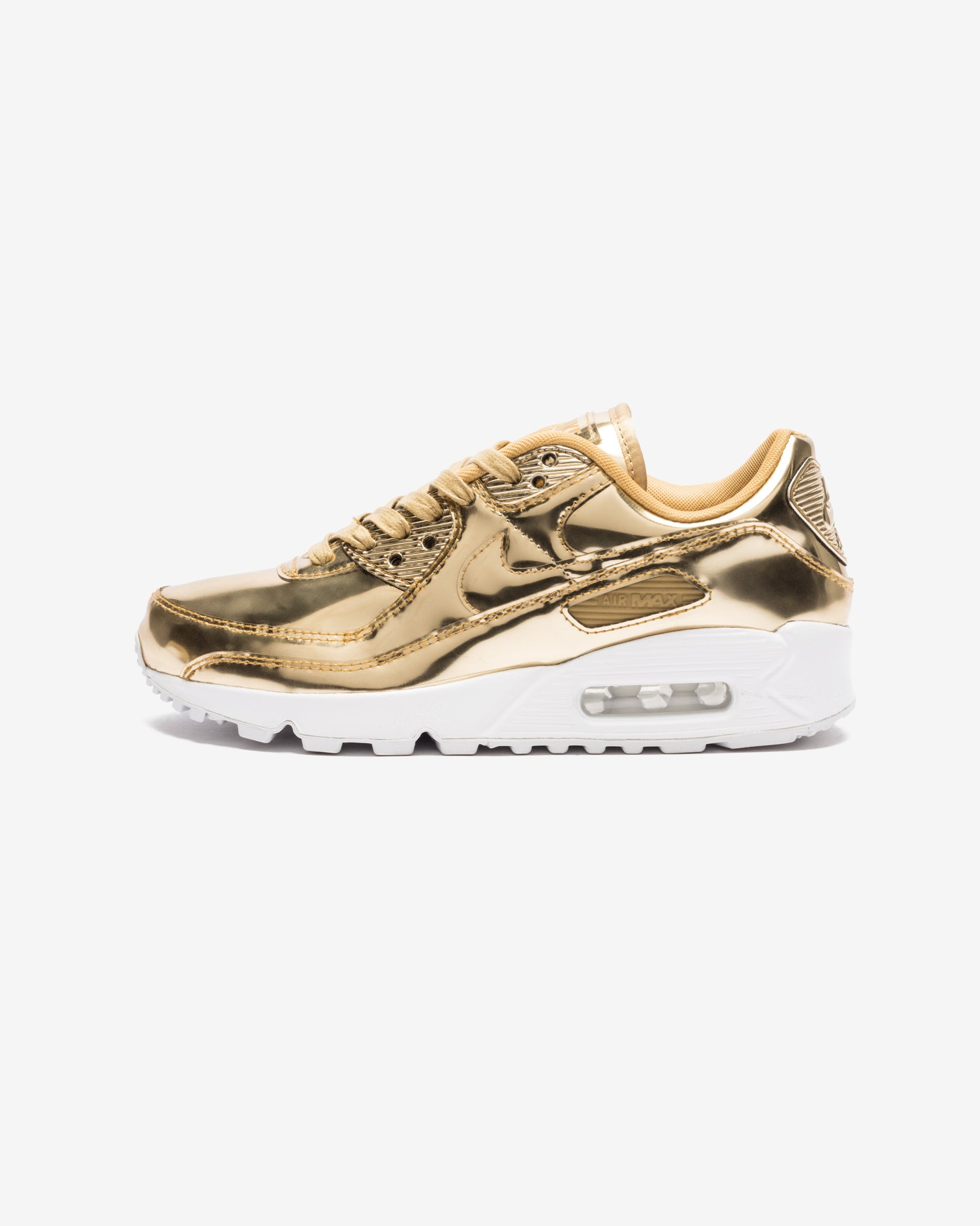 Wmns Air Max 90 Sp Metallic Gold Nike оригінал – Купити в Україні – вид ззаду