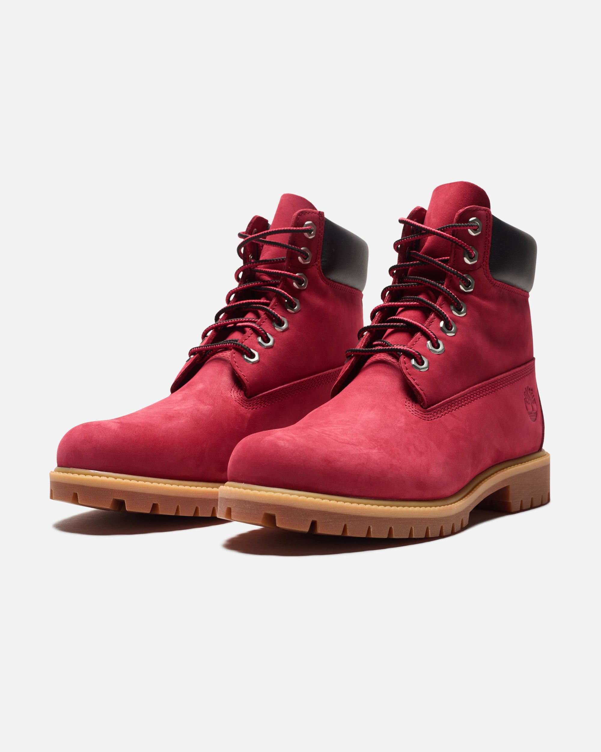 Оригінальна Premium 6 Inch Boot Dark Red Nubuck Timberland – боковий вид