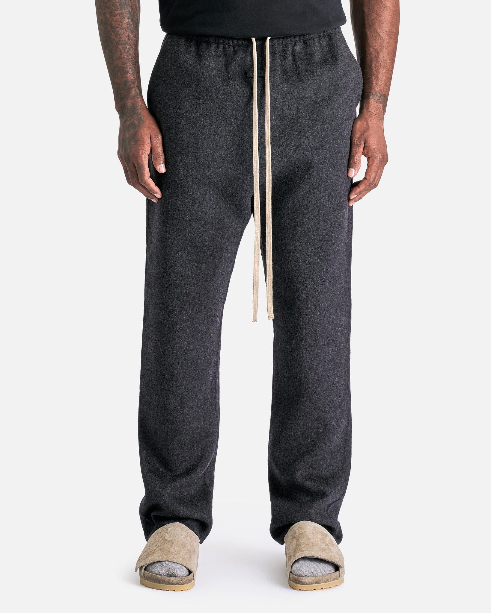 Forum Pant In Melange Charcoal Fear of god – Гарантія оригінальності – боковий вид