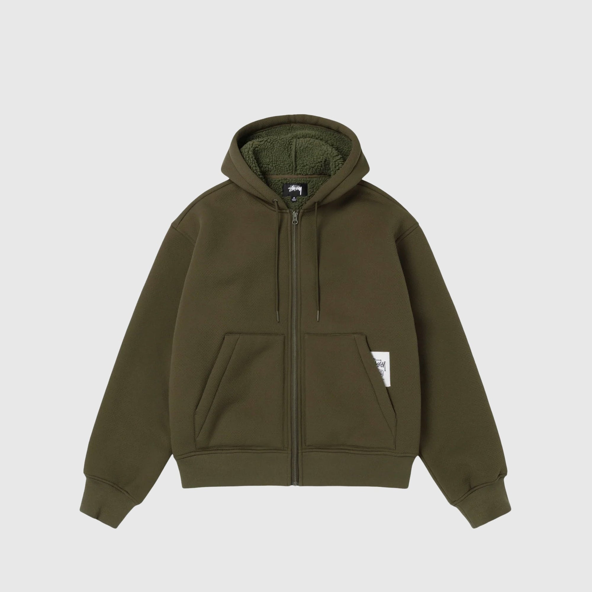 Bonded Sherpa Lined Hood Stussy – Гарантія оригінальності – боковий вид