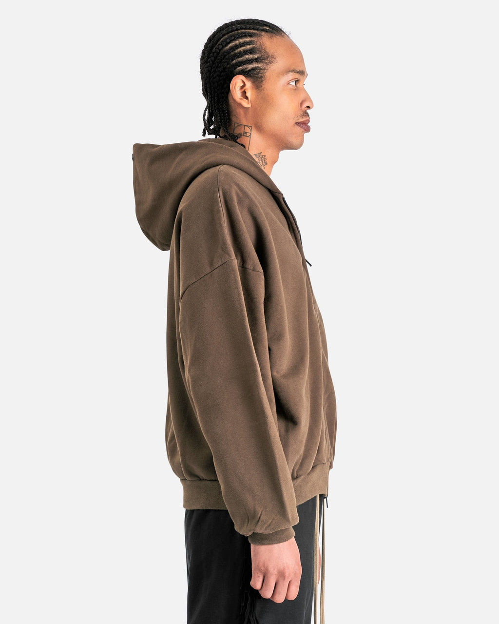 Full Zip Hoodie In Olive Fear of god – Гарантія оригінальності – вид ззаду