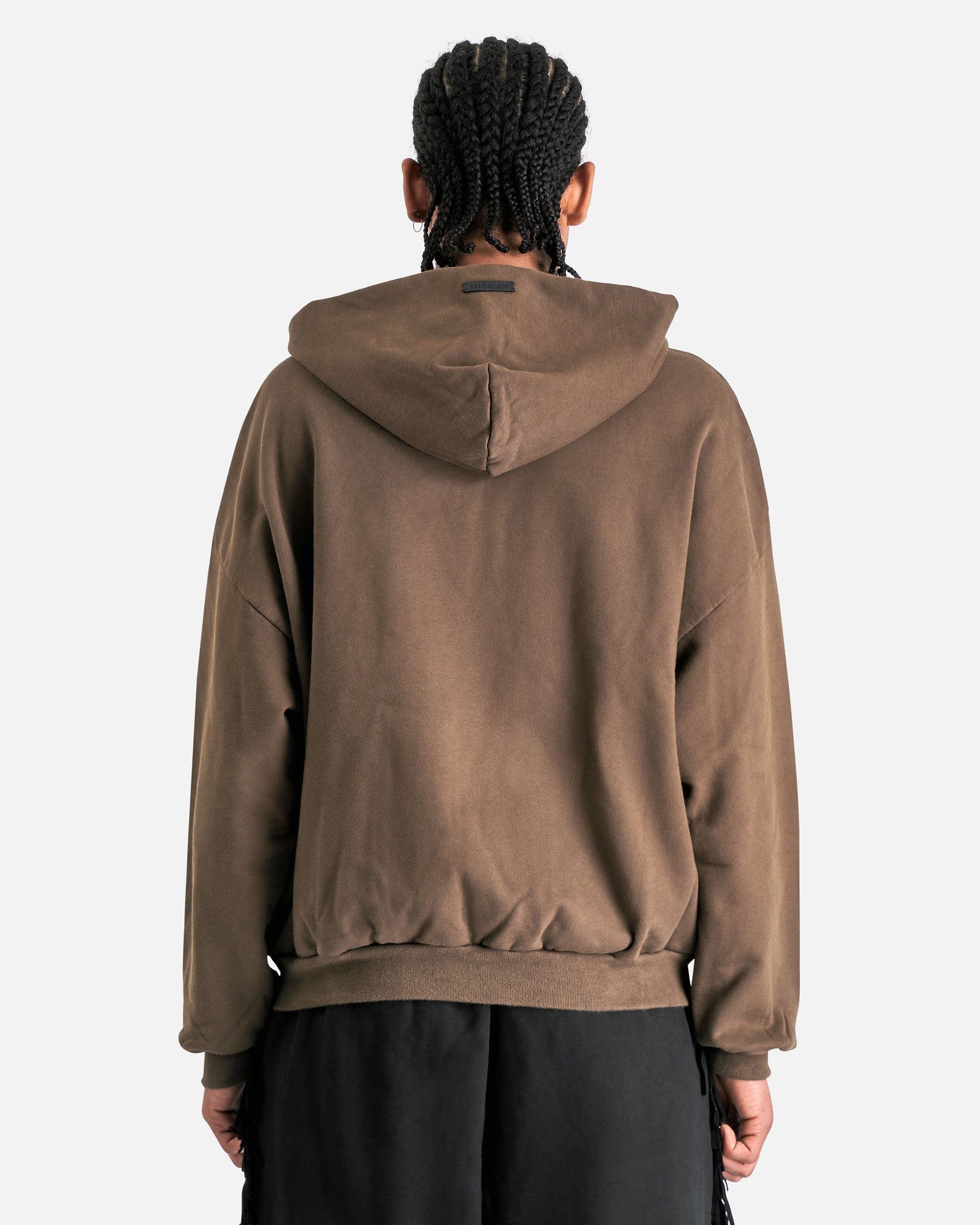 Full Zip Hoodie In Olive Fear of god – Гарантія оригінальності – детальний вид - FEAR OF GOD