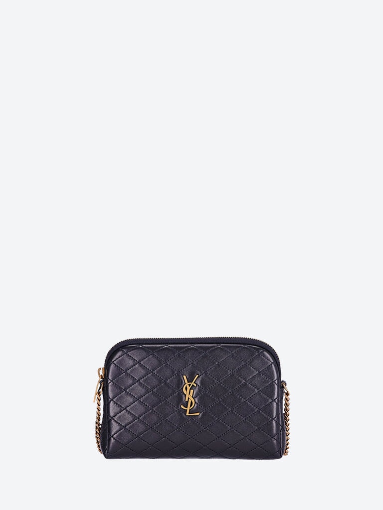 Gaby Lambskin Zippered Shoulder Bag Saint laurent оригінал – Купити в Україні – боковий вид