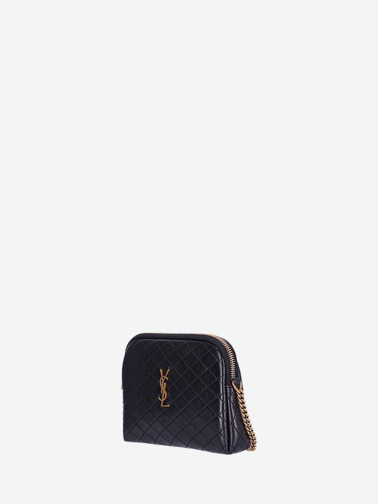 Gaby Lambskin Zippered Shoulder Bag Saint laurent оригінал – Купити в Україні – вид ззаду