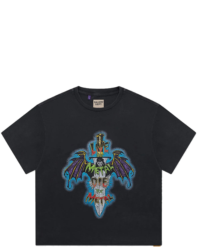 Оригінальна Vintage Black Live For Metal Tee Gallery department