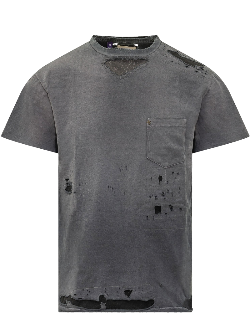 Оригінальна T-Shirt With Pocket And Distressed Details Gallery department