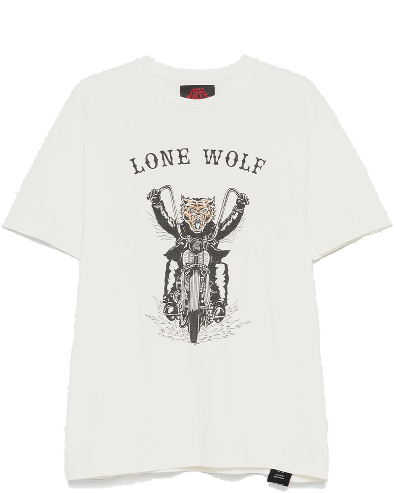 Оригінальна Light Archival White Lone Wolf T-Shirt Gallery department