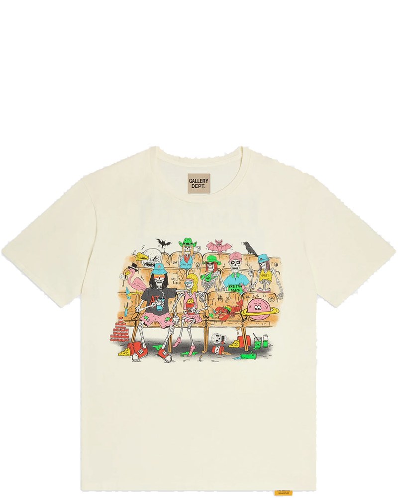 Оригінальна Light Archival White Skeleton Beach Theatre T-Shirt Gallery department