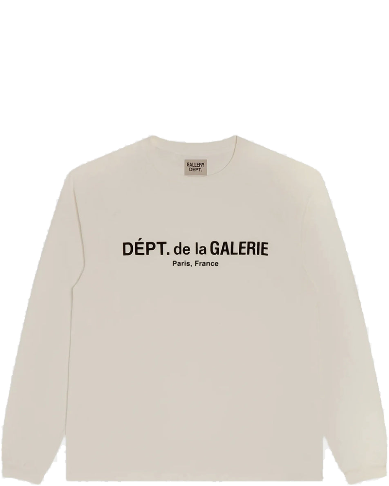 Washed Cream French Logo Lux Long Sleeve Tee Gallery department оригінал – Купити в Україні