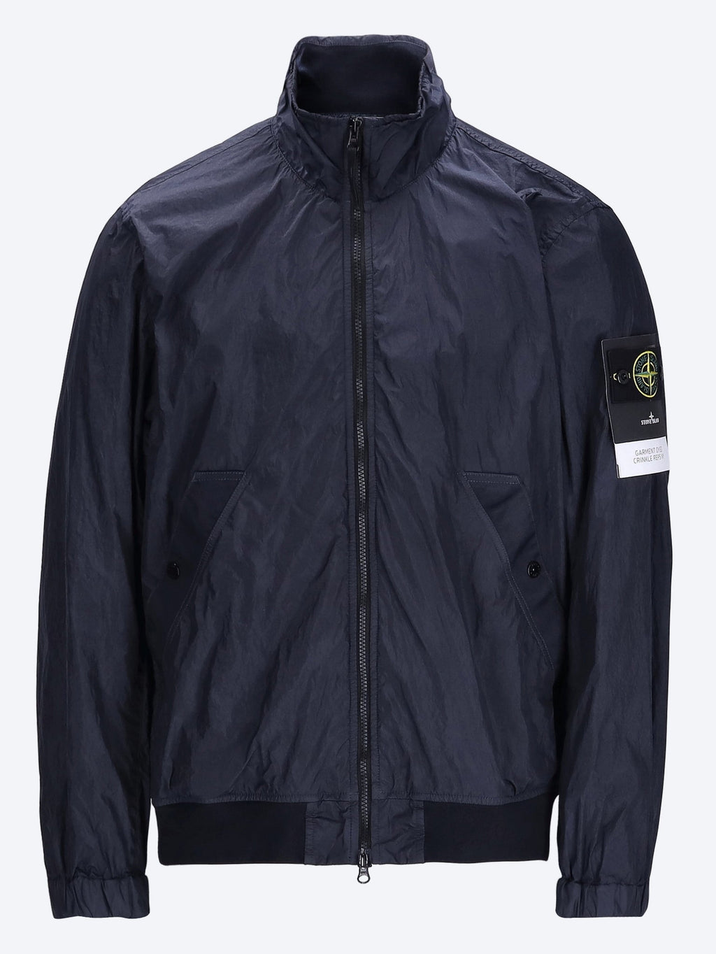 Оригінальна Garment Dyed Crinkle Reps Ny Recycled Nylon Jacket Stone island – боковий вид