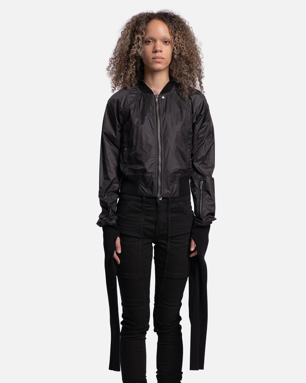 Gauntlet Faun Bomber In Black Rick owens оригінал – Купити в Україні – боковий вид