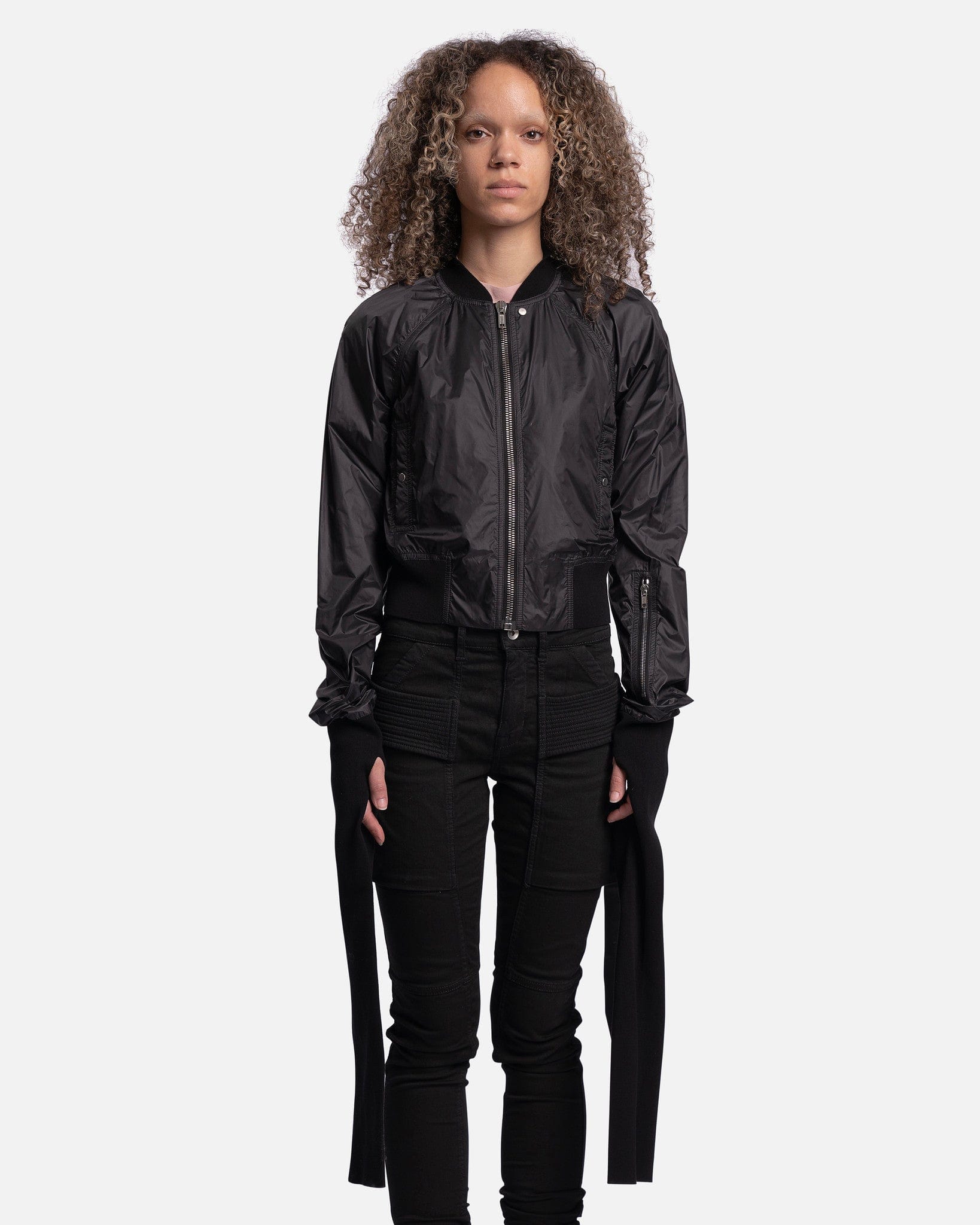 Gauntlet Faun Bomber In Black Rick owens оригінал – Купити в Україні – боковий вид