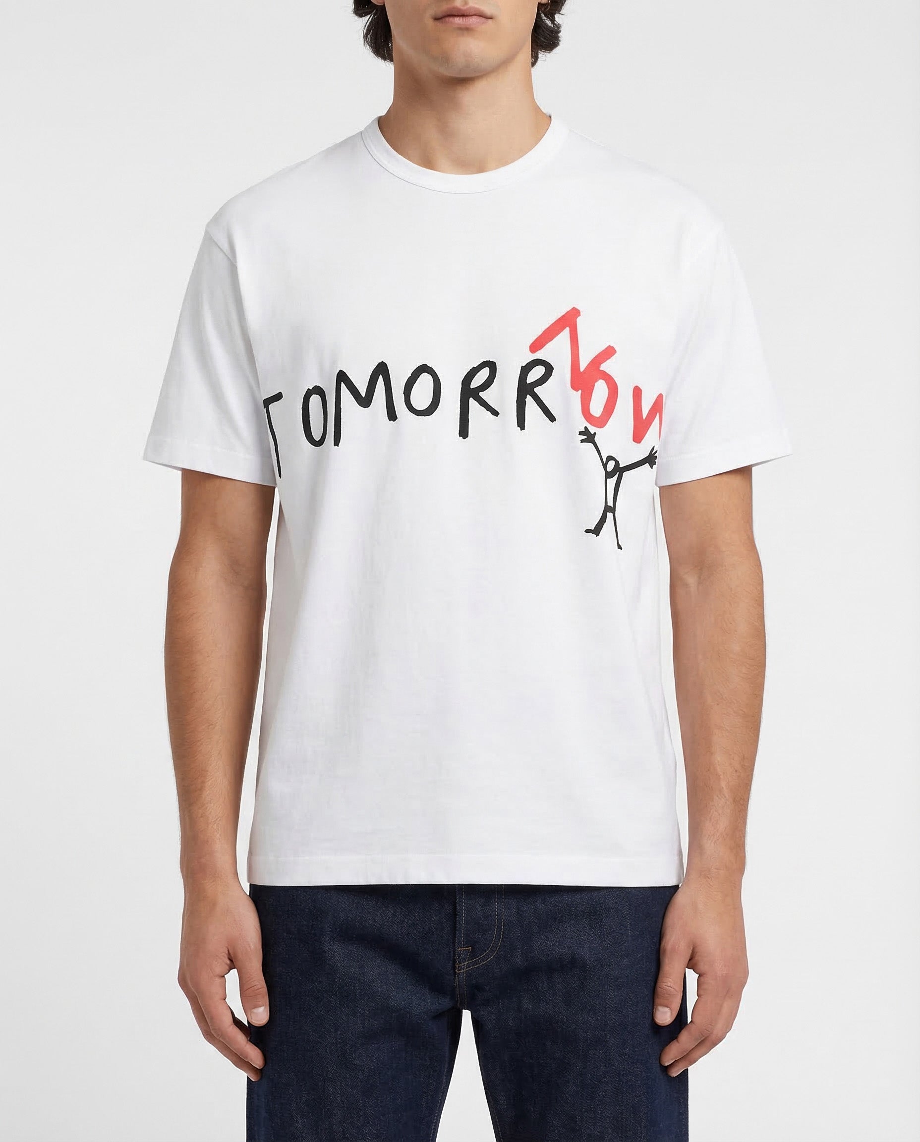 Оригінальна Cotton Knit T Shirt Comme des garcons – вид ззаду