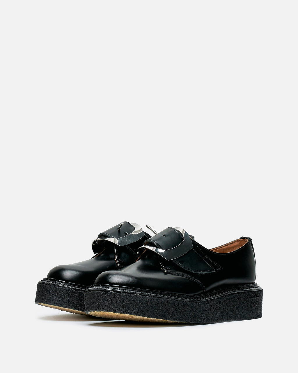 George Cox Edition Buckle Monk Shoes In Black Comme des garcons оригінал – Купити в Україні – вид ззаду