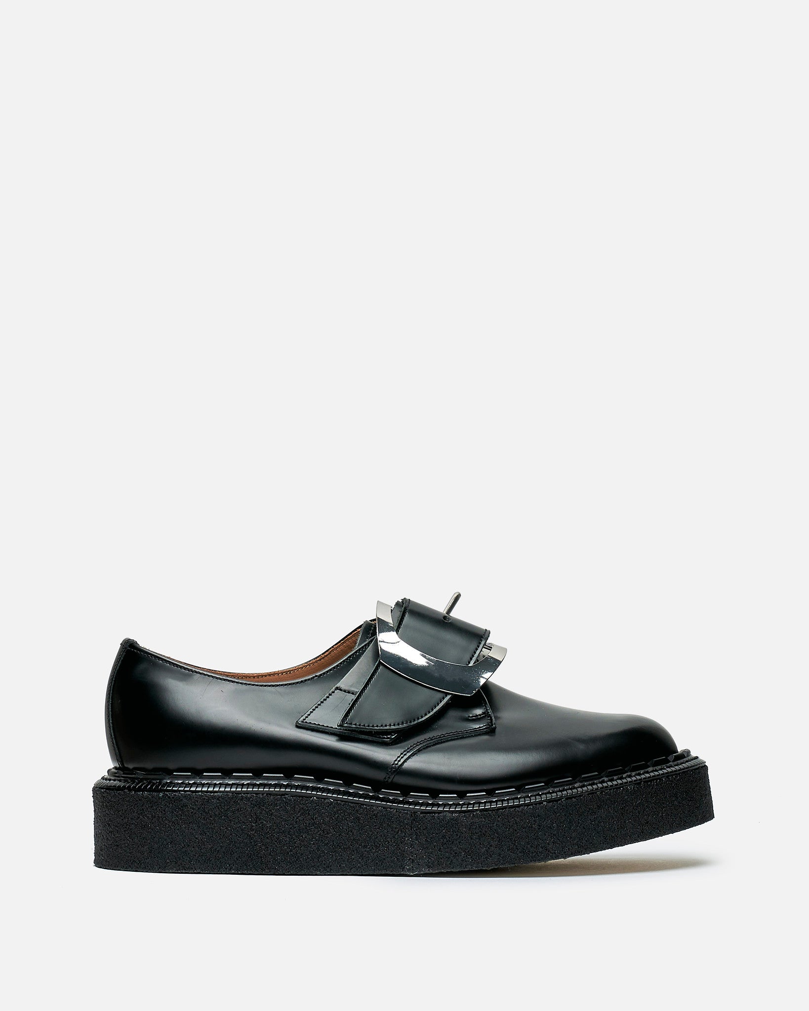 George Cox Edition Buckle Monk Shoes In Black Comme des garcons оригінал – Купити в Україні – боковий вид