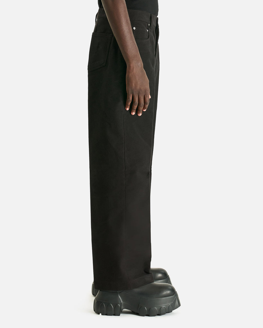Geth Jeans In Black Rick owens – Гарантія оригінальності – вид ззаду