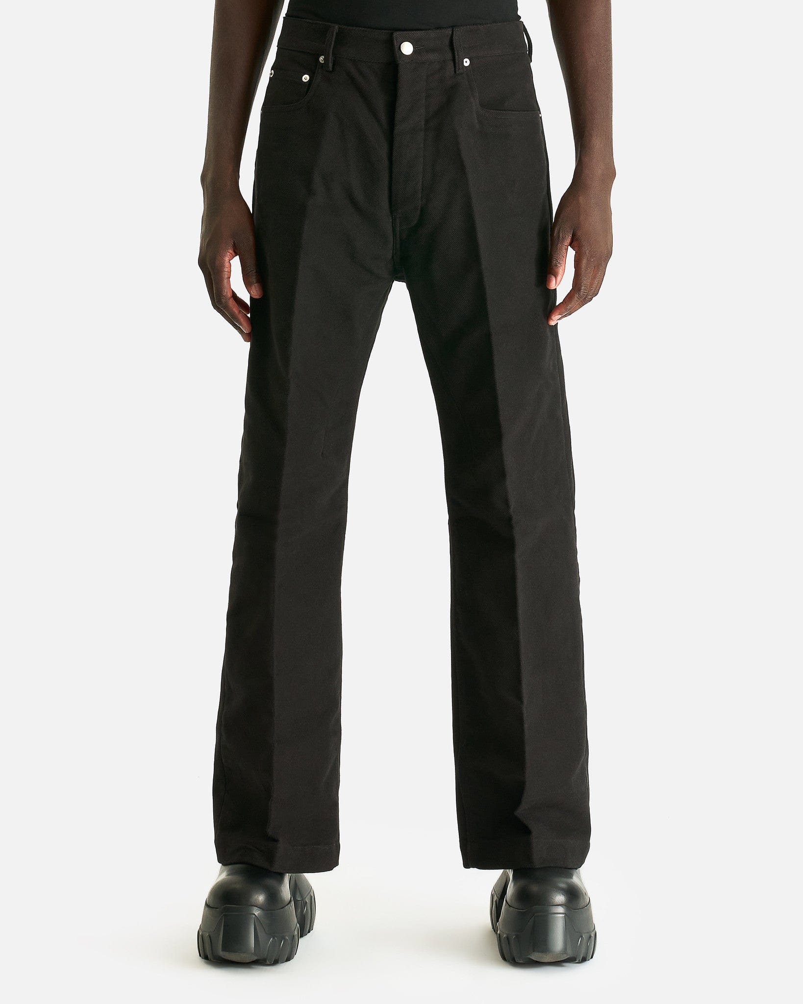 Geth Jeans In Black Rick owens – Гарантія оригінальності – боковий вид
