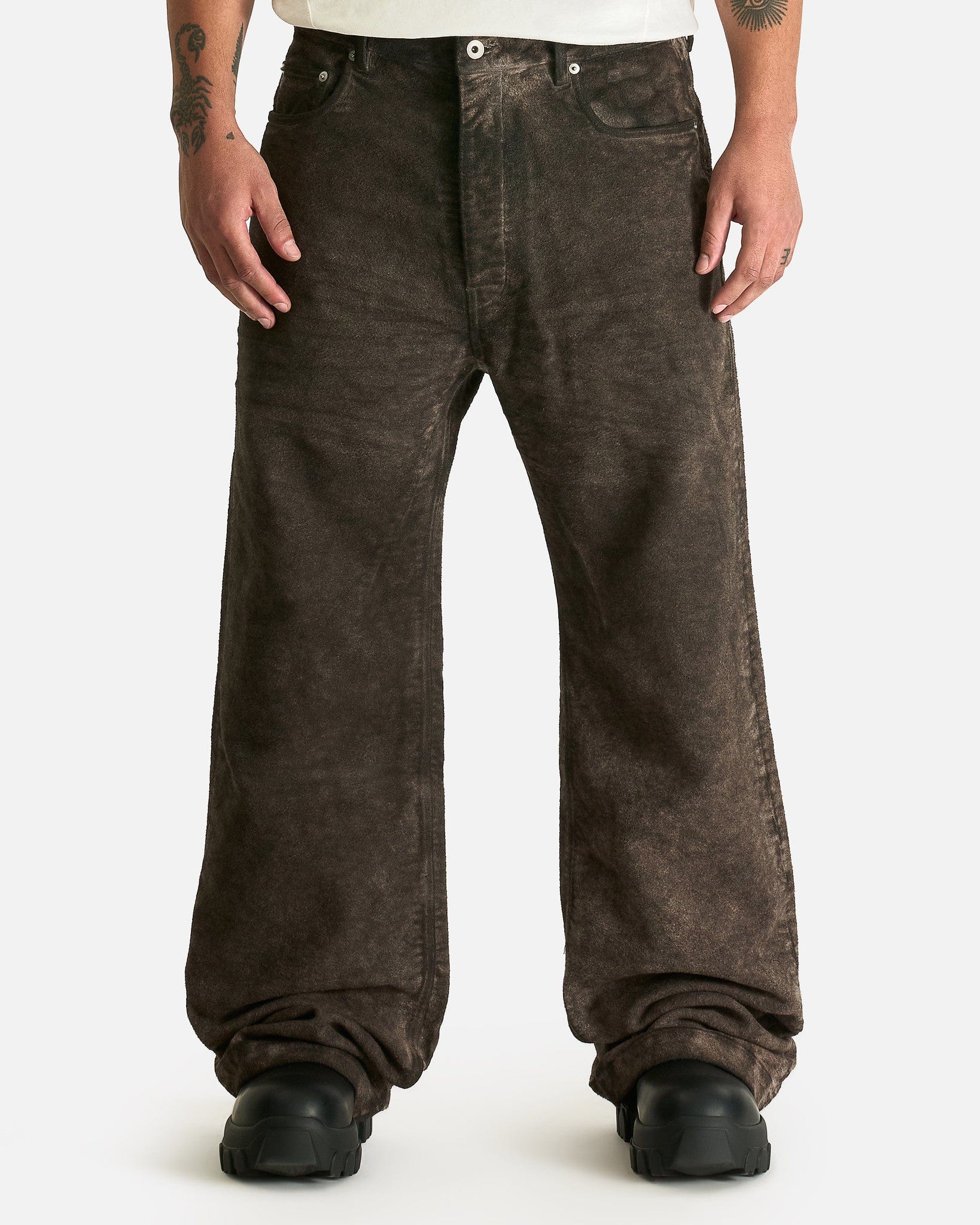 Geth Jeans In Dark Dust Rick owens – Гарантія оригінальності – боковий вид