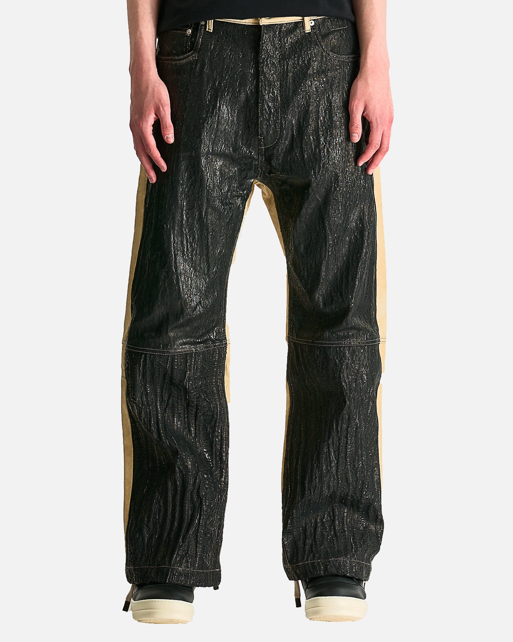 Geth Jeans In Parchment Rick owens – Гарантія оригінальності – боковий вид