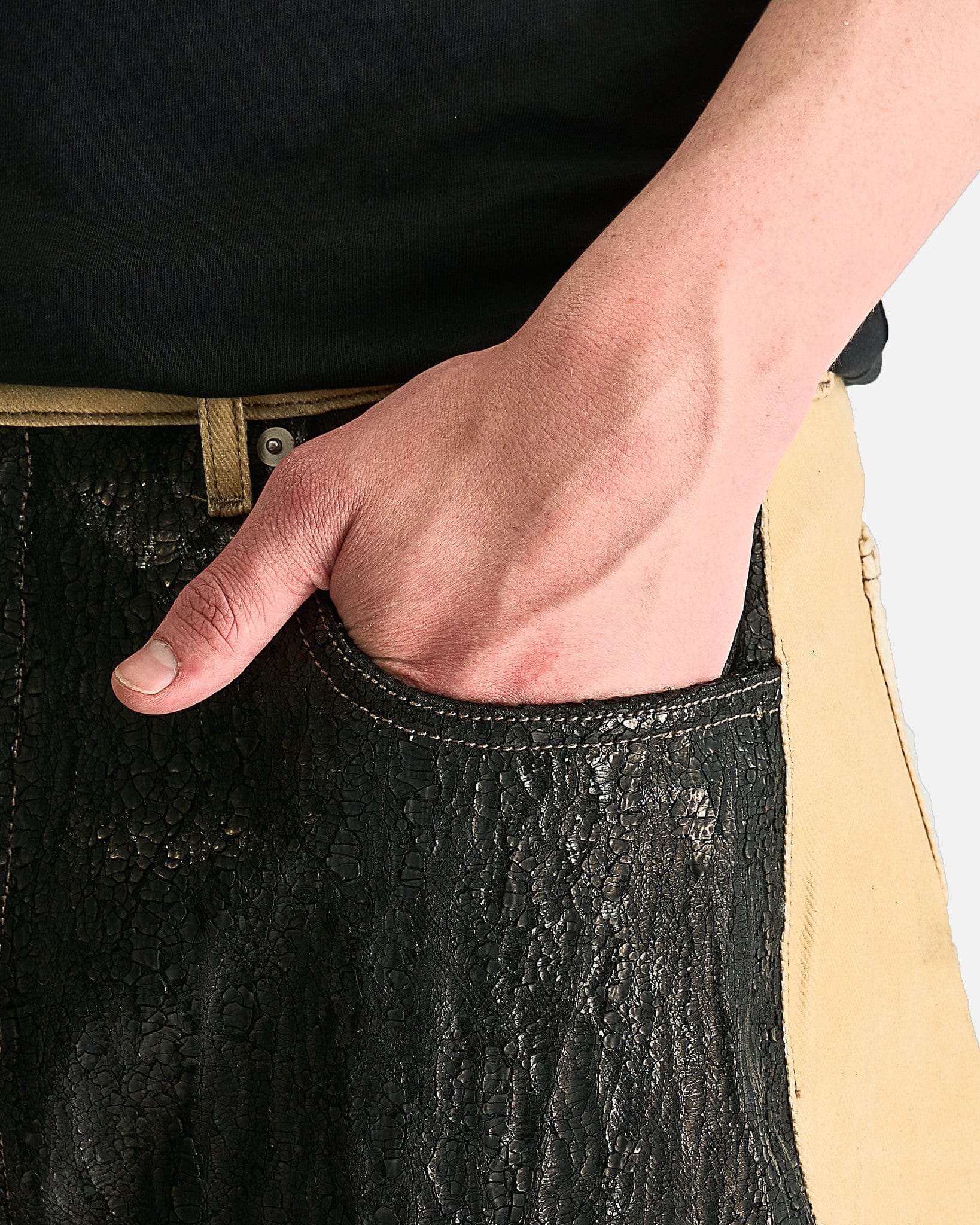 Geth Jeans In Parchment Rick owens – Гарантія оригінальності – збільшений вид