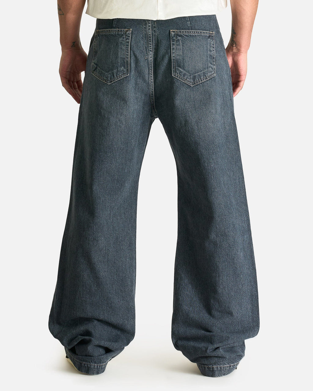 Geth Jeans In Washed Grey Rick owens – Гарантія оригінальності – детальний вид