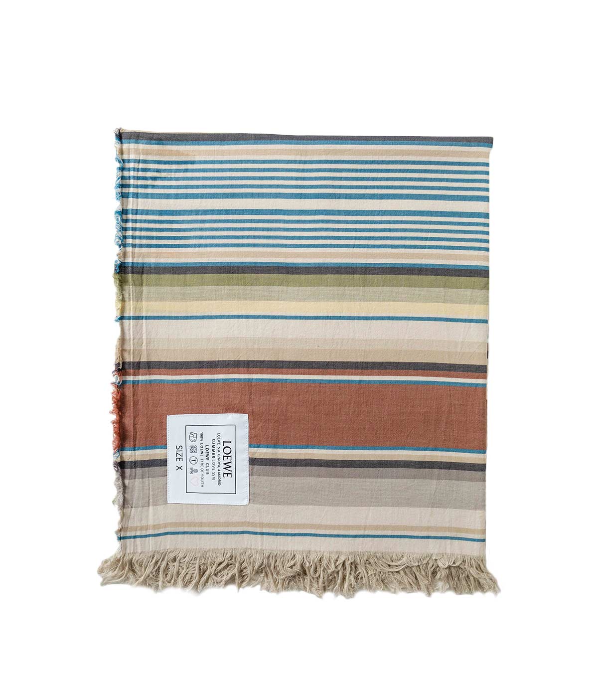 Оригінальна Multi Colour Striped Scarf Loewe – збільшений вид