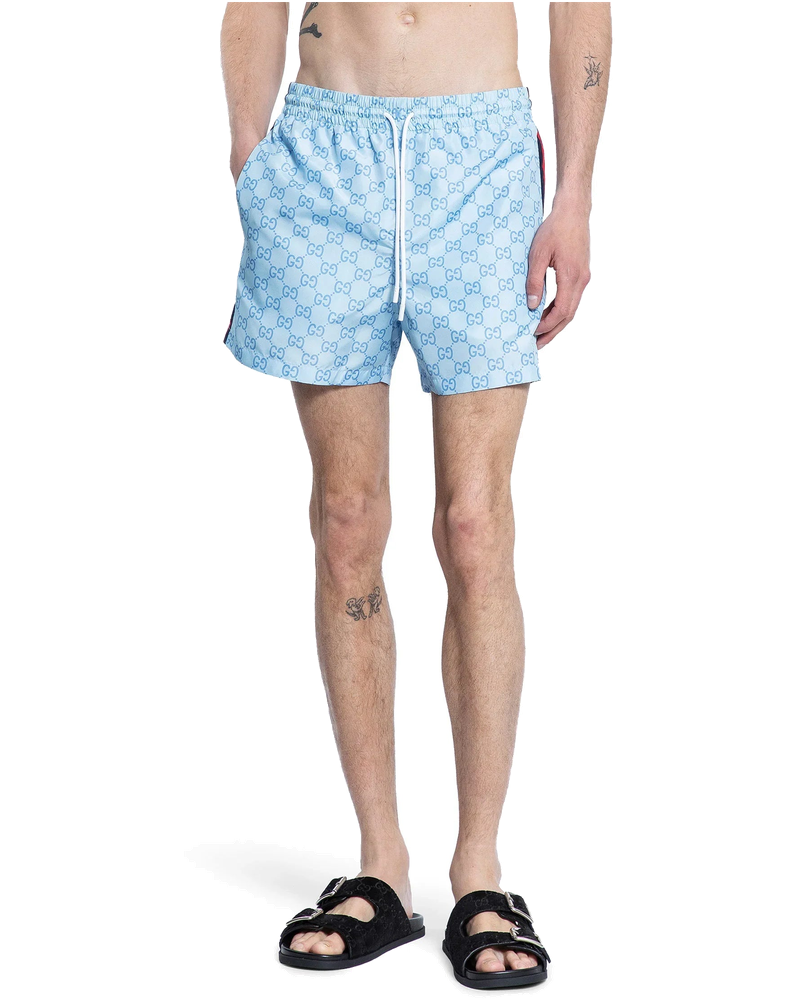 Оригінальна Gg Poplin Tech Swim Shorts Gucci