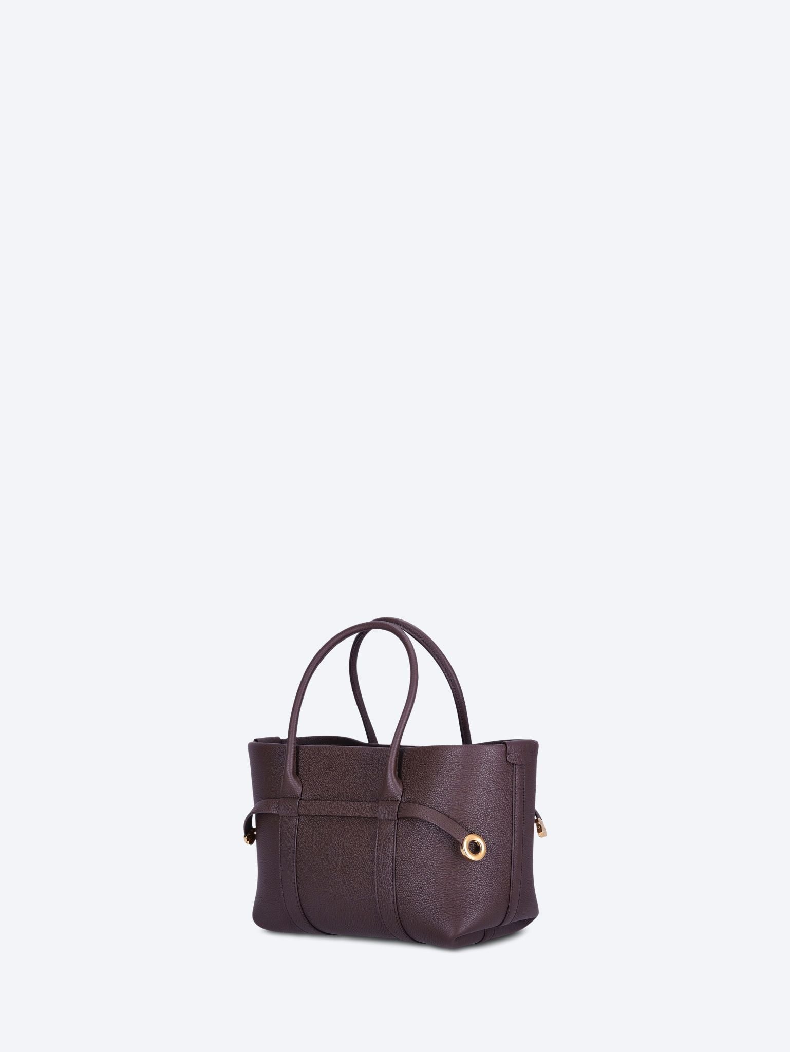 Оригінальна Ghiera Shopper Grained Leather Tote Bag Loro piana – вид ззаду