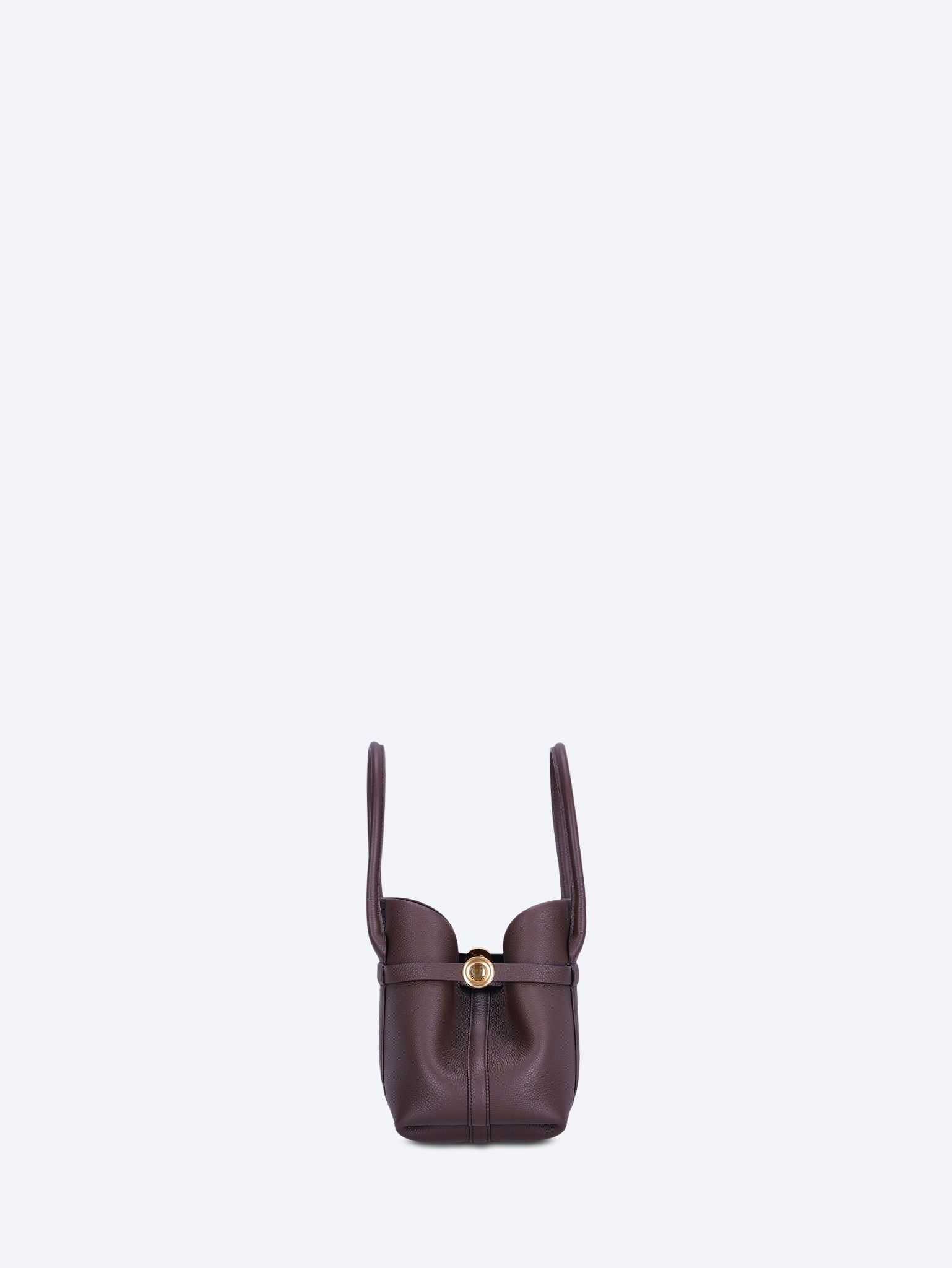 Оригінальна Ghiera Shopper Grained Leather Tote Bag Loro piana – детальний вид