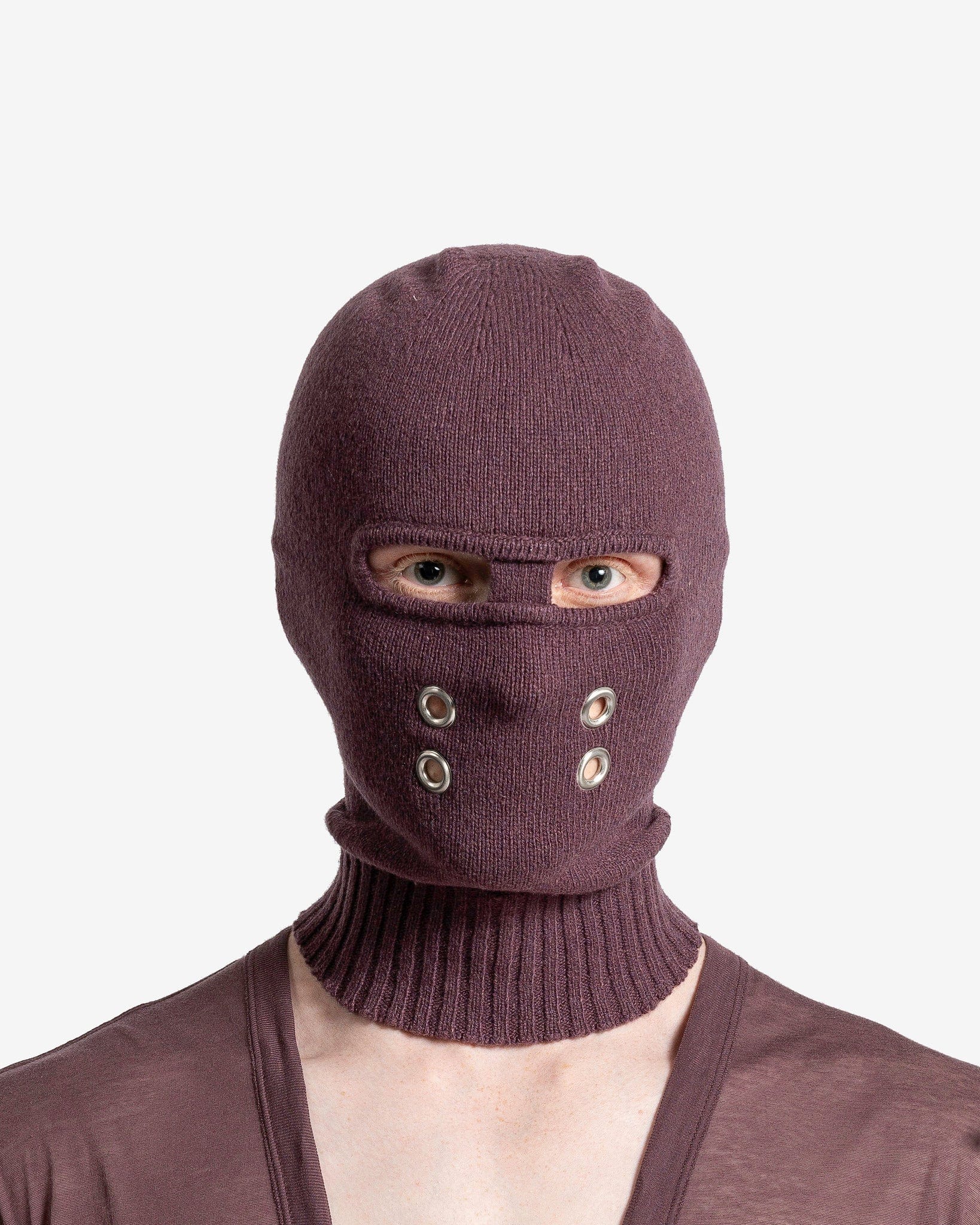 Gimp Balaclava In Amethyst Rick owens оригінал – Купити в Україні – боковий вид