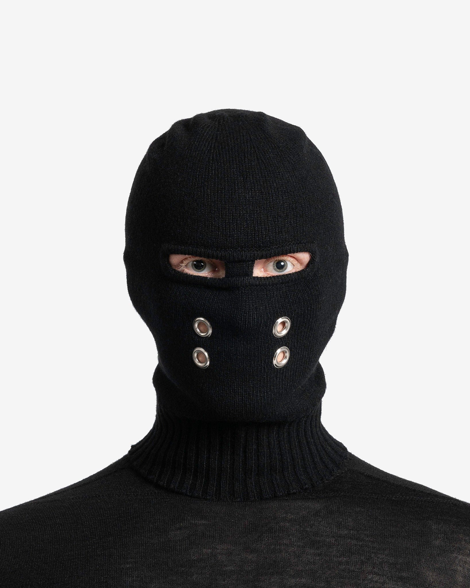 Gimp Balaclava In Black Rick owens оригінал – Купити в Україні – боковий вид