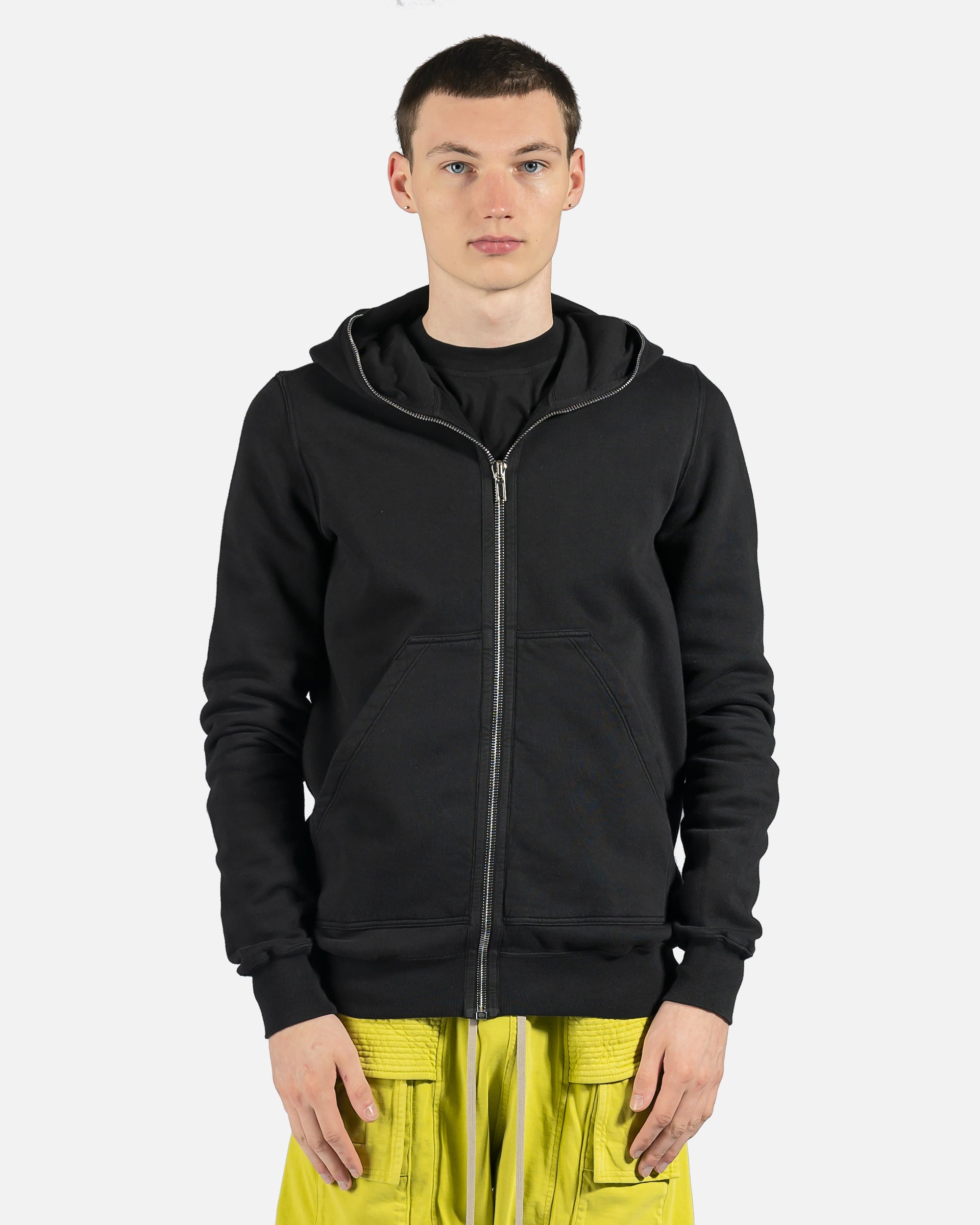 Gimp Hoodie In Black Rick owens – Гарантія оригінальності – боковий вид