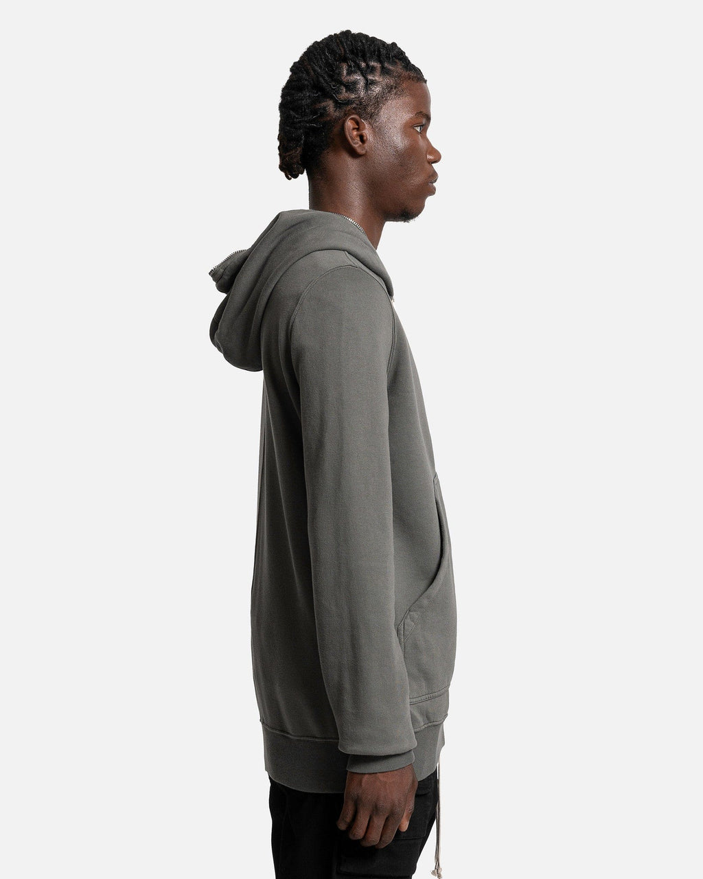 Оригінальна Gimp Hoodie In Hustler Blue Rick owens – вид ззаду