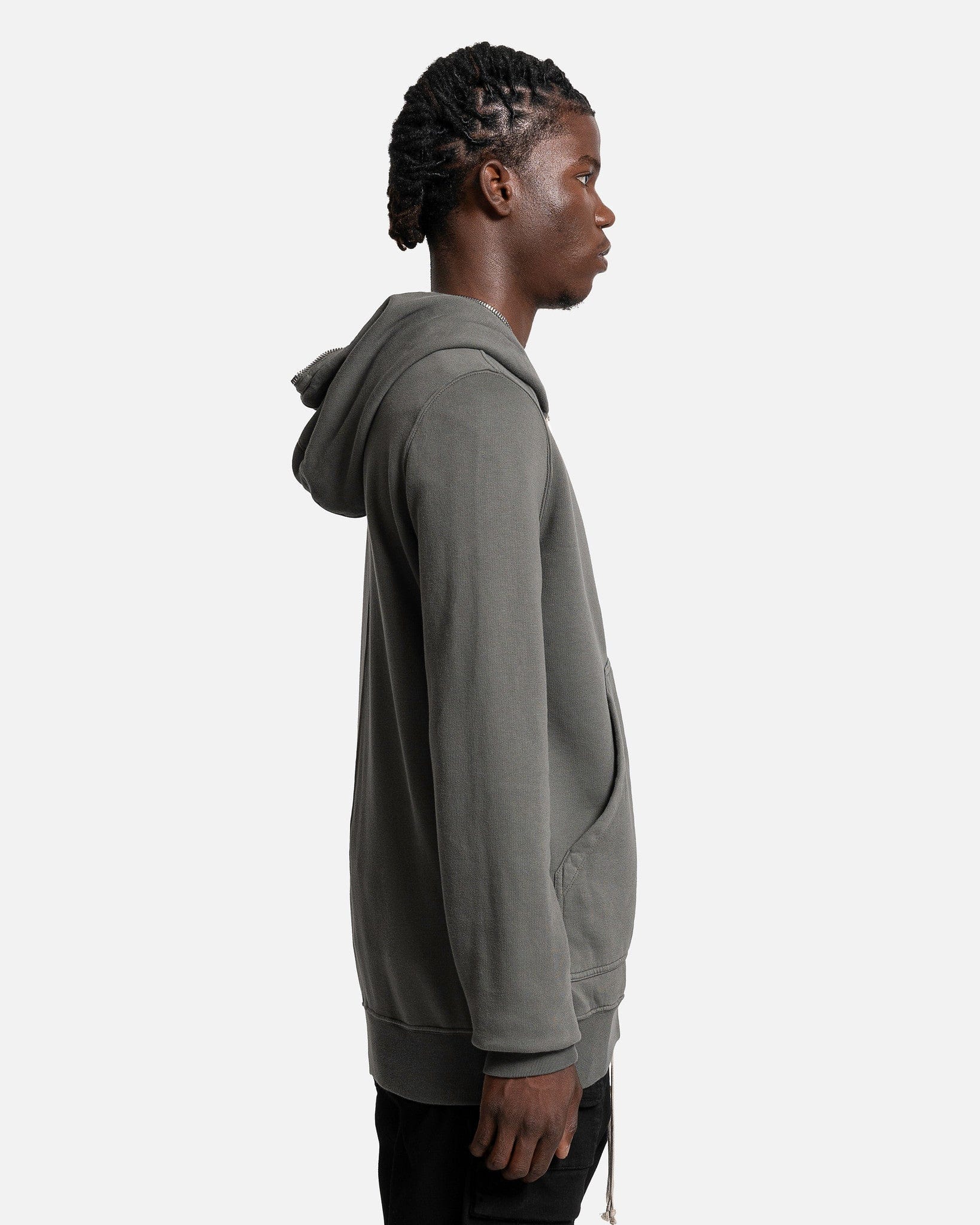 Оригінальна Gimp Hoodie In Hustler Blue Rick owens – вид ззаду