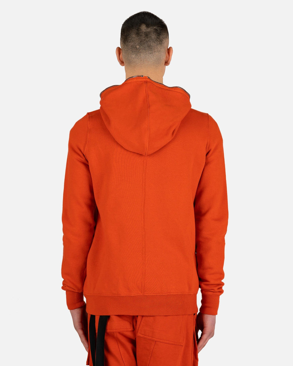 Gimp Hoodie In Orange Rick owens – Гарантія оригінальності – детальний вид