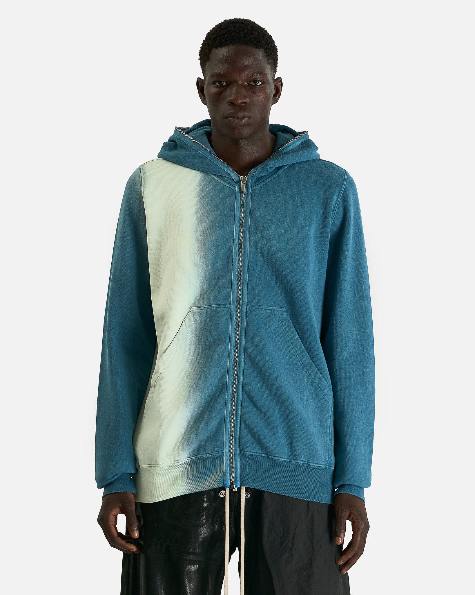 Gimp Hoodie In Toothpaste Degrade Rick owens оригінал – Купити в Україні – боковий вид
