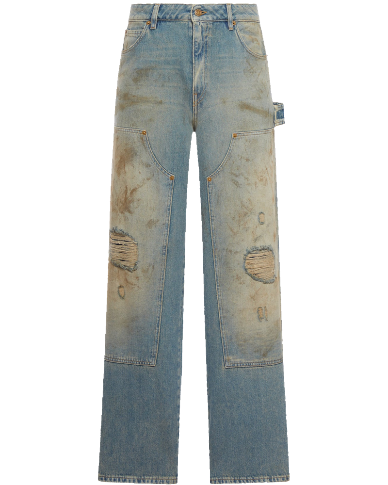 Оригінальна Sand Wash Jeans With A Distressed Effect Golden goose