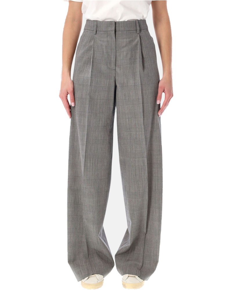 Оригінальна Grey Prince Of Wales Oversize Trousers Golden goose