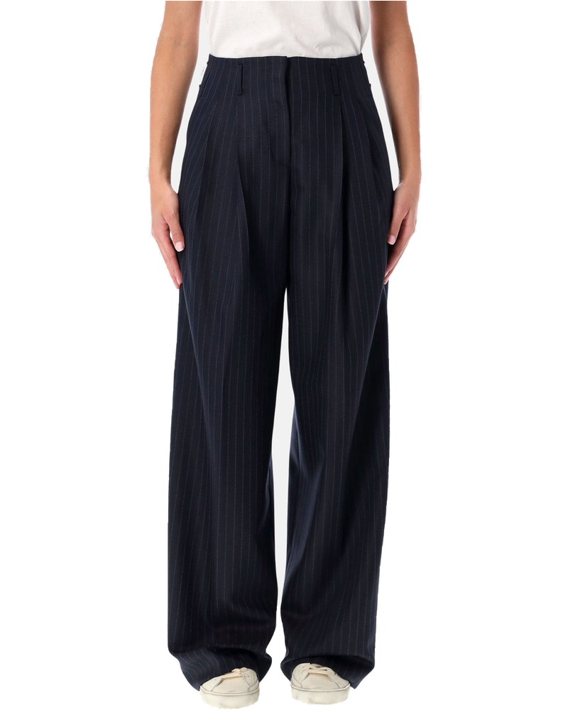 Navy Blue Wool Pinstripe Trousers Golden goose оригінал – Купити в Україні