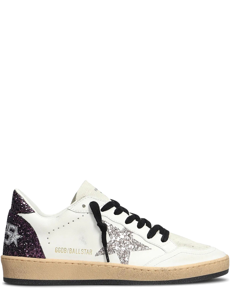 Оригінальна Ball-Star Sneakers In Nappa And Glitter Golden goose