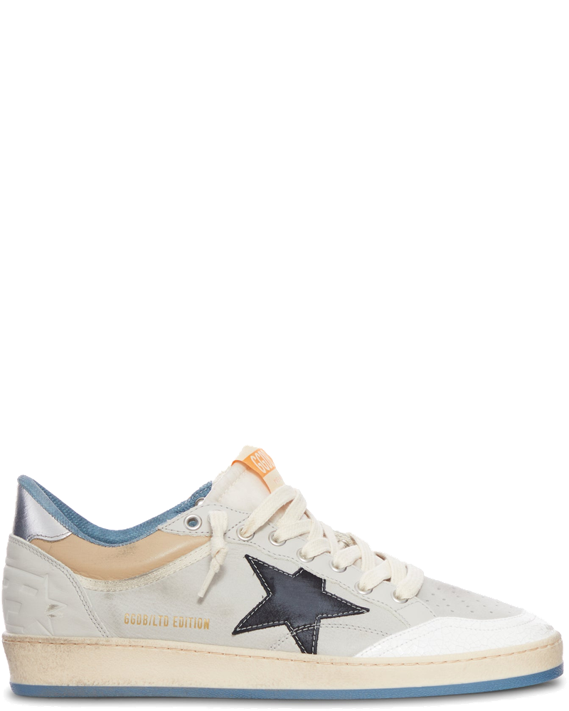 Оригінальна Ballstar Sneakers In Leather And Re-Nylon Golden goose