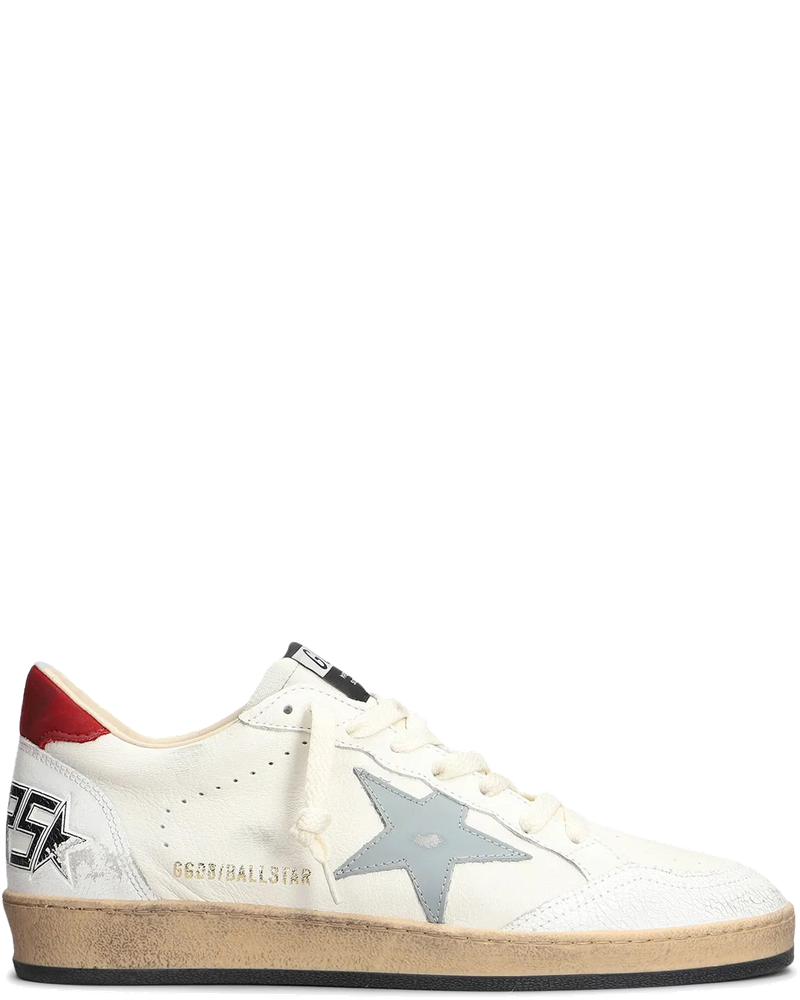 Ball-Star Sneakers In Hammered And Craquelé Leather Golden goose – Гарантія оригінальності