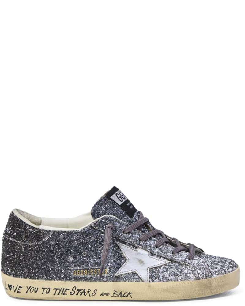 Super-Star Sneakers With Glitter Golden goose оригінал – Купити в Україні