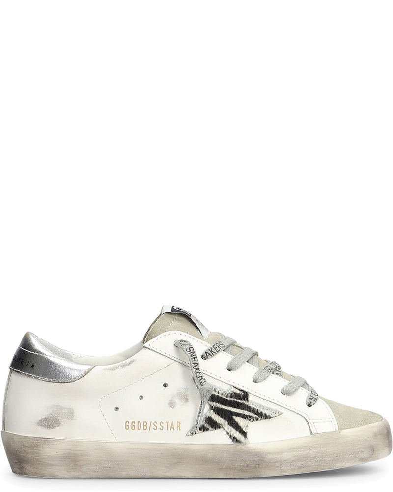 Super-Star In White Leather And Suede Golden goose – Гарантія оригінальності