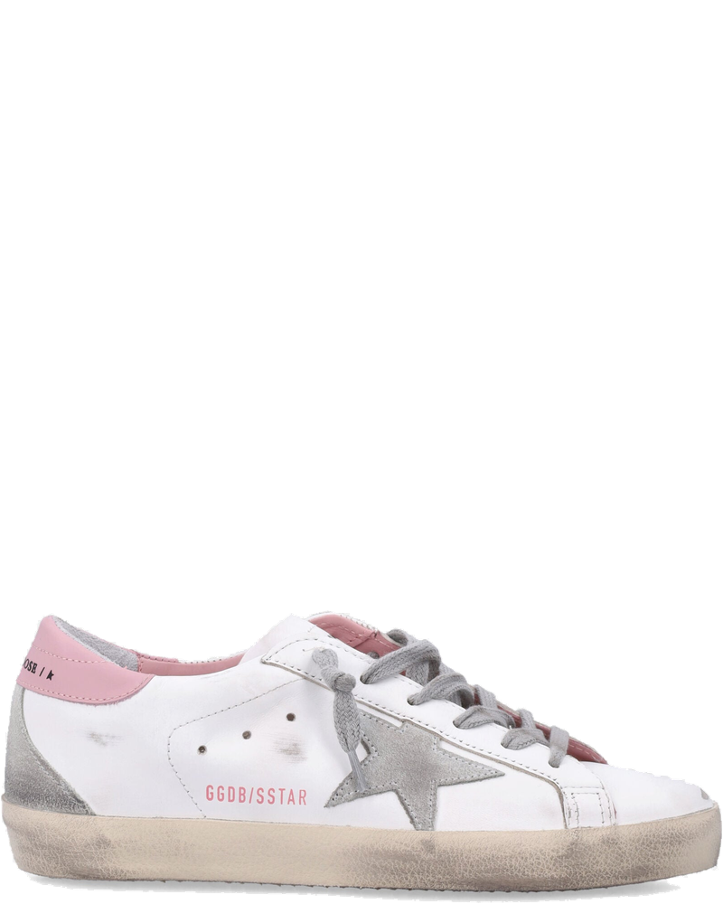 Leather Super-Star Classic Womans Sneakers White-Pink Golden goose оригінал – Купити в Україні