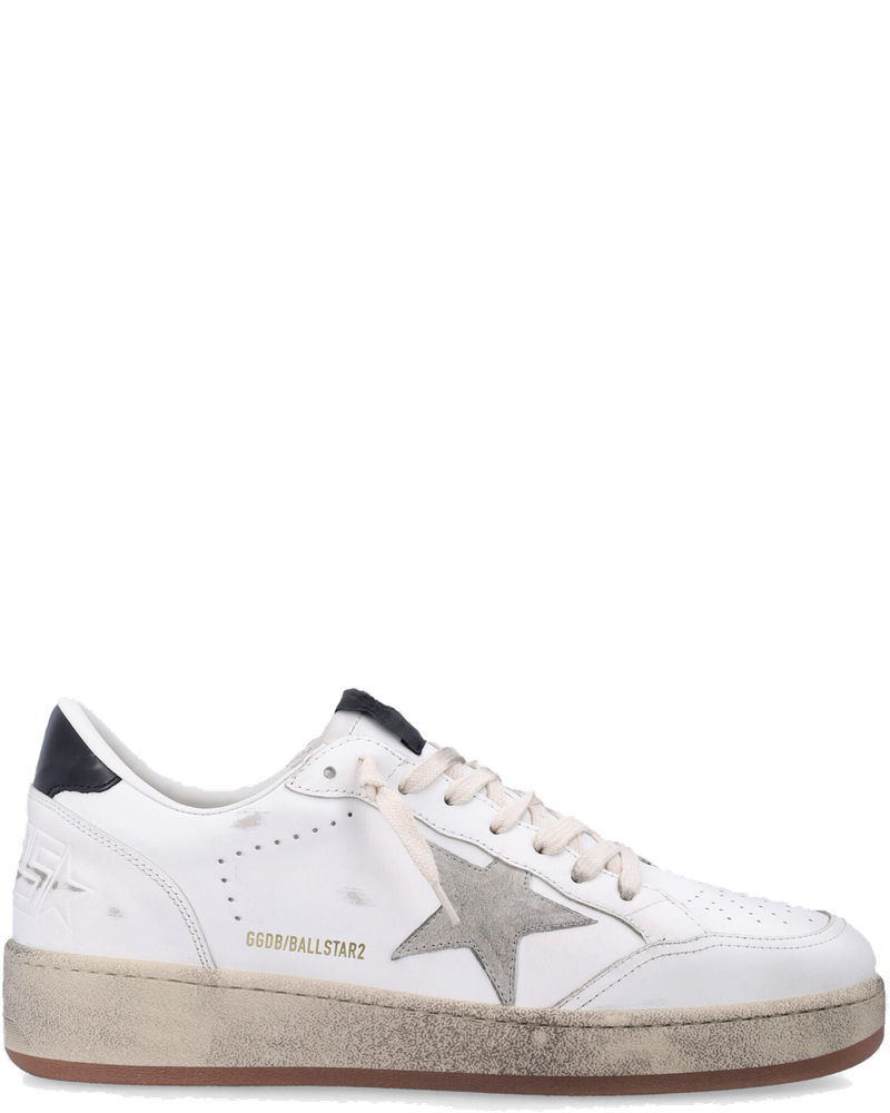 Ball Star White And Gray Leather Sneaker Golden goose оригінал – Купити в Україні