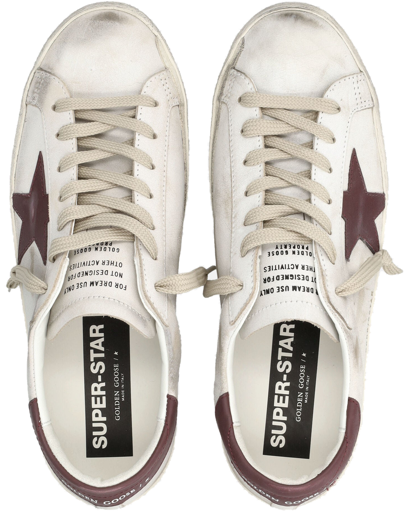 Super Star Sneakers White And Red Golden goose оригінал – Купити в Україні